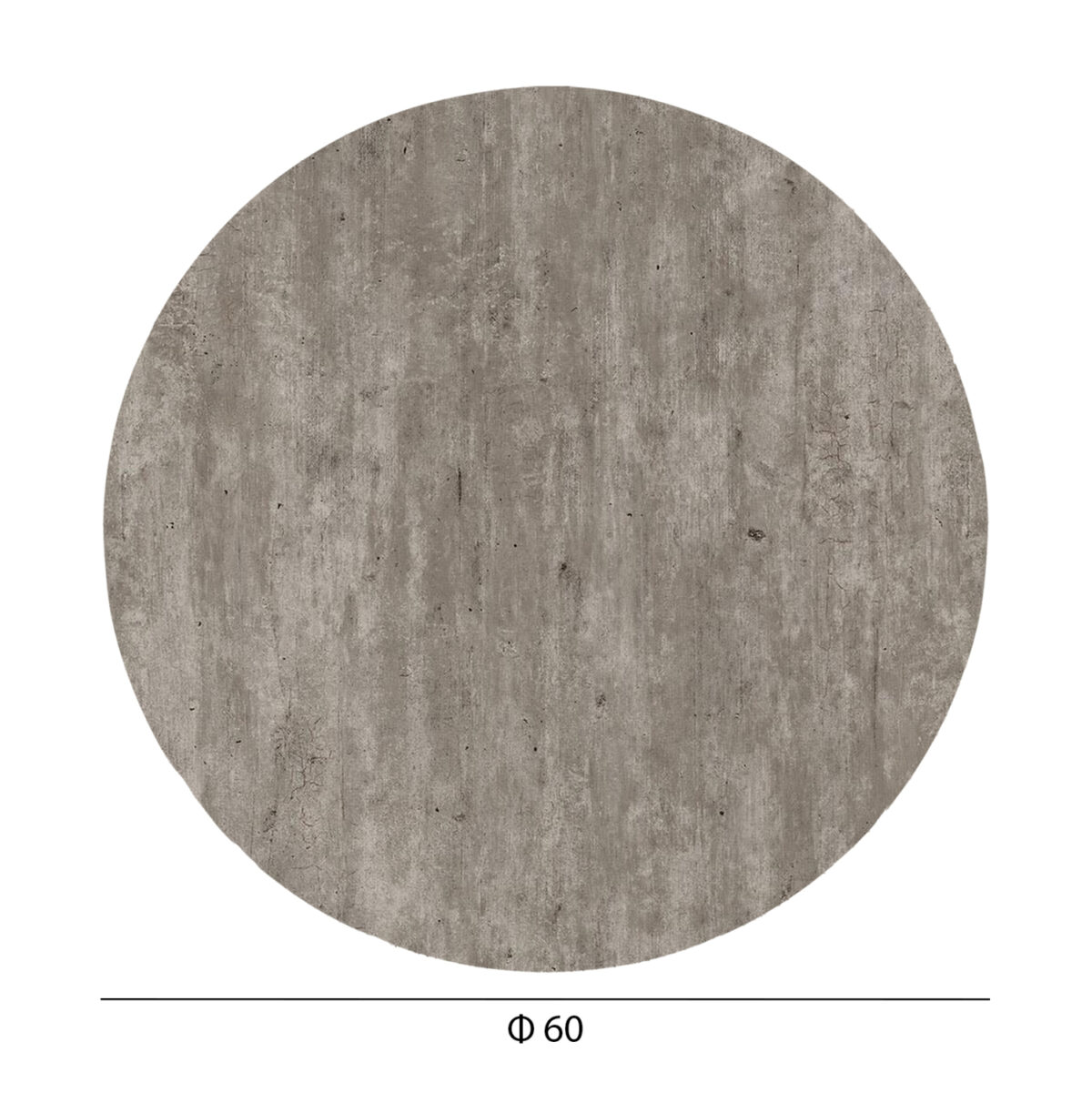 ΕΠΙΦΑΝΕΙΑ ΤΡΑΠΕΖΙΟΥ HPL ΣΤΡΟΓΓΥΛΗ LH10.5841.37 CONCRETE Φ60εκ. - Image 2