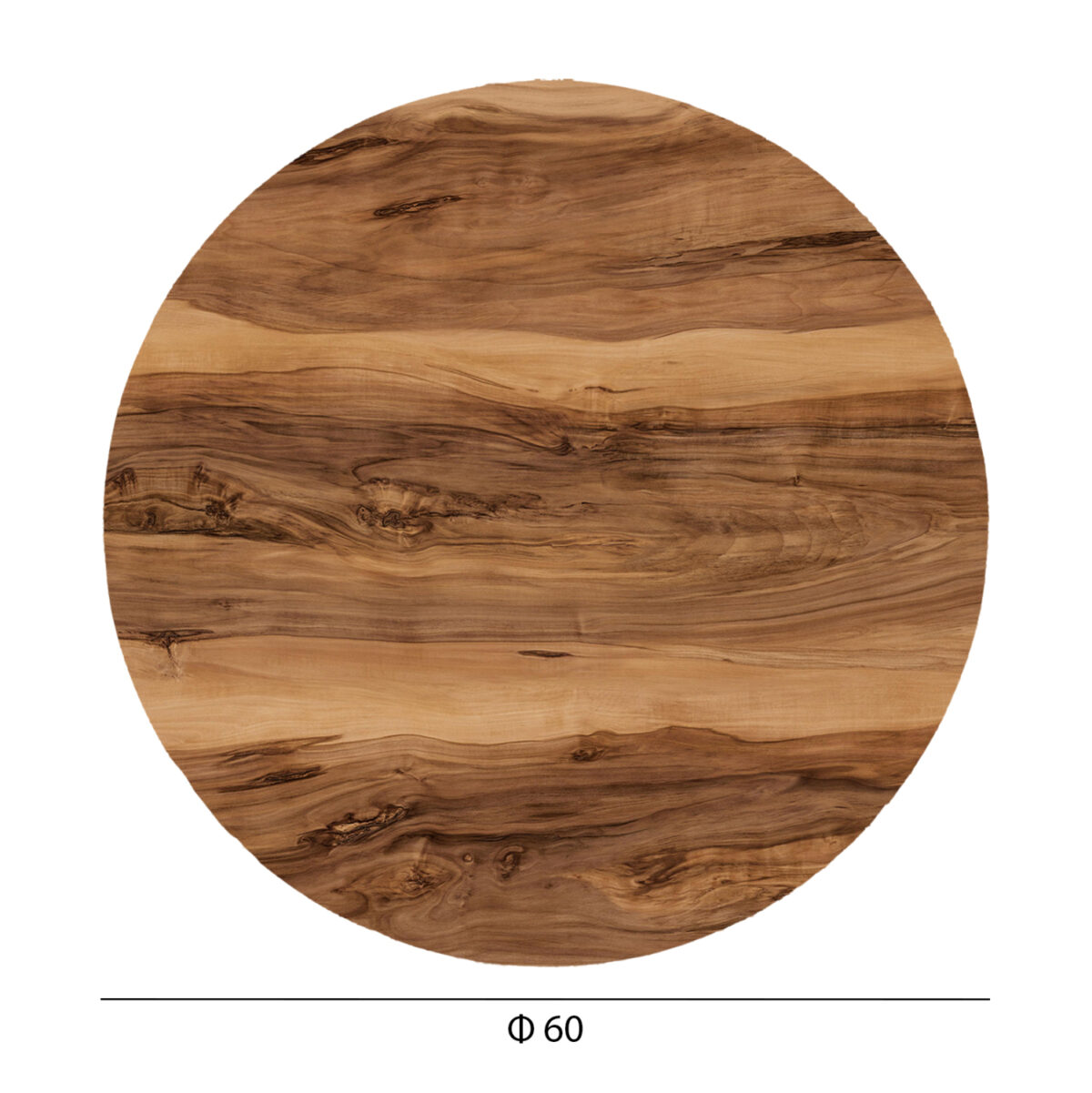 ΕΠΙΦΑΝΕΙΑ ΤΡΑΠΕΖΙΟΥ HPL ΣΤΡΟΓΓΥΛΗ LH10.5841.30 INDIAN SHESHAM Φ60εκ. - Image 2