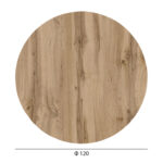 ΕΠΙΦΑΝΕΙΑ ΤΡΑΠΕΖΙΟΥ HPL ΣΤΡΟΓΓΥΛΗ LH10.6351.36 SONAMA OAK Φ120εκ. - Image 2