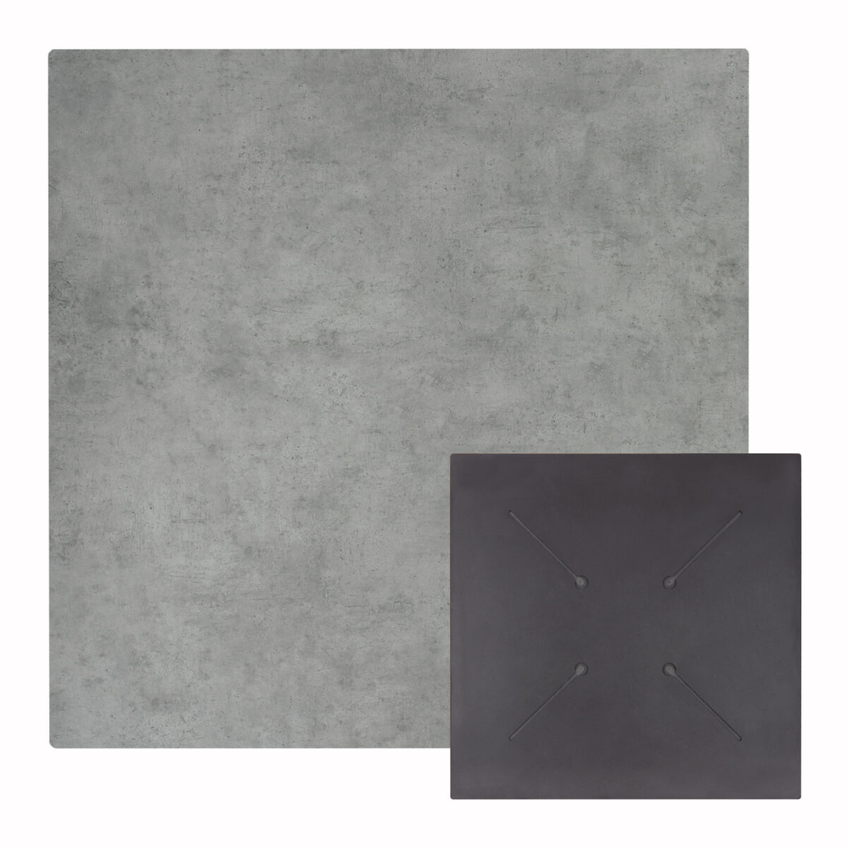 ΕΠΙΦΑΝΕΙΑ ΤΡΑΠΕΖΙΟΥ HPL ΤΕΤΡΑΓΩΝΗ LH10.5837.32 CEMENT 60x60εκ. - Image 1
