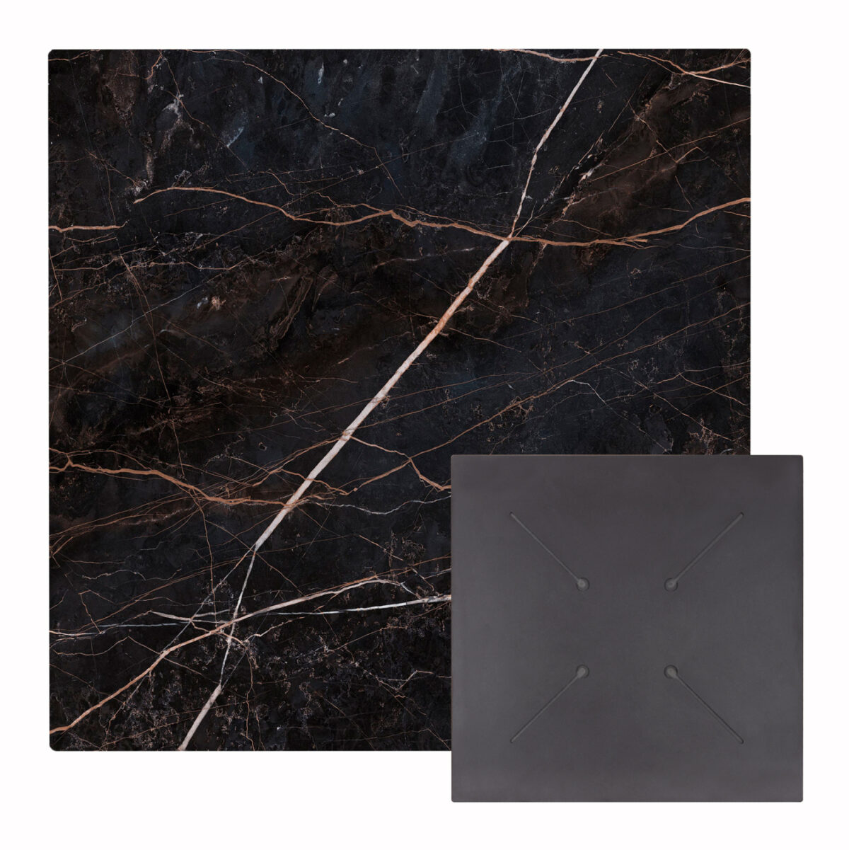 epifaneia-trapezioy-hpl-tetragoni-fb9583 ΕΠΙΦΑΝΕΙΑ ΤΡΑΠΕΖΙΟΥ HPL ΤΕΤΡΑΓΩΝΗ LH10.5837.34 ΜΑΥΡΟ ΜΑΡΜΑΡΟ 60x60εκ. - Image 1