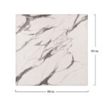 ΕΠΙΦΑΝΕΙΑ ΤΡΑΠΕΖΙΟΥ WERZALIT 60Χ60Χ3.5εκ. MARBLE WHITE-GREY 5657 LH10.5229.11 - Image 2