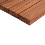 ΕΠΙΦΑΝΕΙΑ ΤΡΑΠΕΖΙΟΥ ΞΥΛΟ TEAK-ΦΥΣΙΚΟ ΤΕΤΡΑΓΩΝΗ LH10.6139 ΜΑΣΙΦ 80x80x4(πάχος)εκ. - Image 5