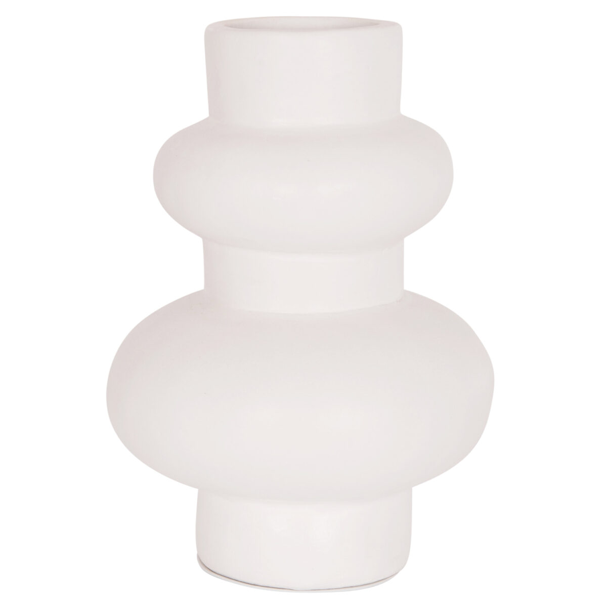 ΕΠΙΤΡΑΠΕΖΙΟ ΔΙΑΚΟΣΜΗΤΙΚΟ ΒΑΖΟ LEMA LH10.4664.02M ΤΕΡΑΚΟΤΑ ΣΕ ΛΕΥΚΟ--Φ22x29Υεκ. - Image 3