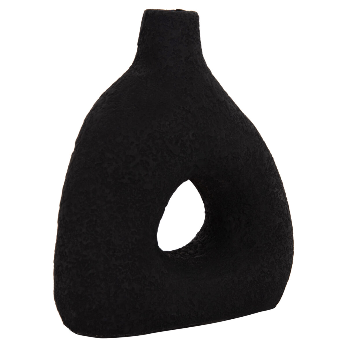 ΕΠΙΤΡΑΠΕΖΙΟ ΔΙΑΚΟΣΜΗΤΙΚΟ ΒΑΖΟ DECANT LH10.4667.01Μ ΤΕΡΑΚΟΤΑ ΣΕ ΜΑΥΡΟ--17x6.5x20Υεκ. - Image 1