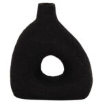 ΕΠΙΤΡΑΠΕΖΙΟ ΔΙΑΚΟΣΜΗΤΙΚΟ ΒΑΖΟ DECANT LH10.4667.01Μ ΤΕΡΑΚΟΤΑ ΣΕ ΜΑΥΡΟ--17x6.5x20Υεκ. - Image 3