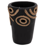 ΕΠΙΤΡΑΠΕΖΙΟ ΔΙΑΚΟΣΜΗΤΙΚΟ ΒΑΖΟ DEAN LH10.4677.01S ΤΕΡΑΚΟΤΑ ΣΕ ΜΑΥΡΟ--Φ19x25Υεκ.