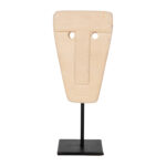 ΕΠΙΤΡΑΠΕΖΙΟ ΔΙΑΚΟΣΜΗΤΙΚΟ ΠΡΟΣΩΠΟ LH10.4312 PARAS STONE-ΜΑΥΡΟ ΜΕΤΑΛΛΙΚΟ STAND 9x3x22Yεκ. - Image 3