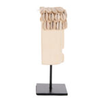 ΕΠΙΤΡΑΠΕΖΙΟ ΔΙΑΚΟΣΜΗΤΙΚΟ ΠΡΟΣΩΠΟ LH10.4313 PARAS STONE ΣΕ ΜΕΤΑΛΛΙΚΟ ΜΑΥΡΟ STAND 9x6x19Yεκ. - Image 4