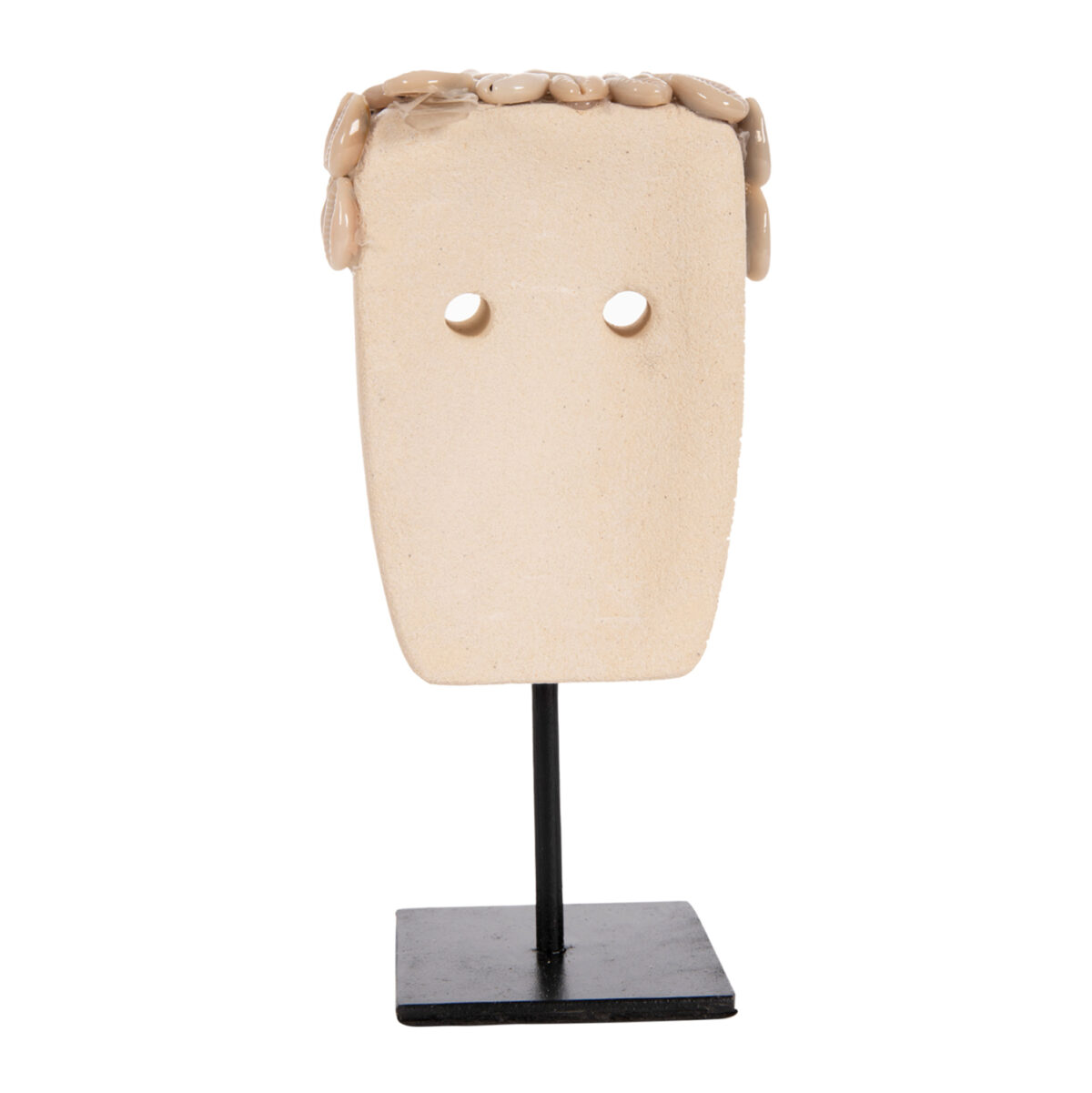 ΕΠΙΤΡΑΠΕΖΙΟ ΔΙΑΚΟΣΜΗΤΙΚΟ ΠΡΟΣΩΠΟ LH10.4313 PARAS STONE ΣΕ ΜΕΤΑΛΛΙΚΟ ΜΑΥΡΟ STAND 9x6x19Yεκ. - Image 5