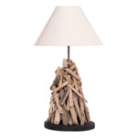 ΕΠΙΤΡΑΠΕΖΙΟ ΦΩΤΙΣΤΙΚΟ TWIGGY LH10.4423 DRIFTWOOD & ΛΕΥΚΟ ΚΑΠΕΛΟ Φ35x61Υεκ.