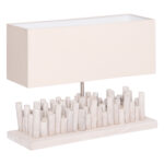 ΕΠΙΤΡΑΠΕΖΙΟ ΦΩΤΙΣΤΙΚΟ TWIGGY LH10.4426 DRIFTWOOD & ΚΑΠΕΛΟ ΣΕ ΛΕΥΚΟ 50,5x16,5x40Υεκ.