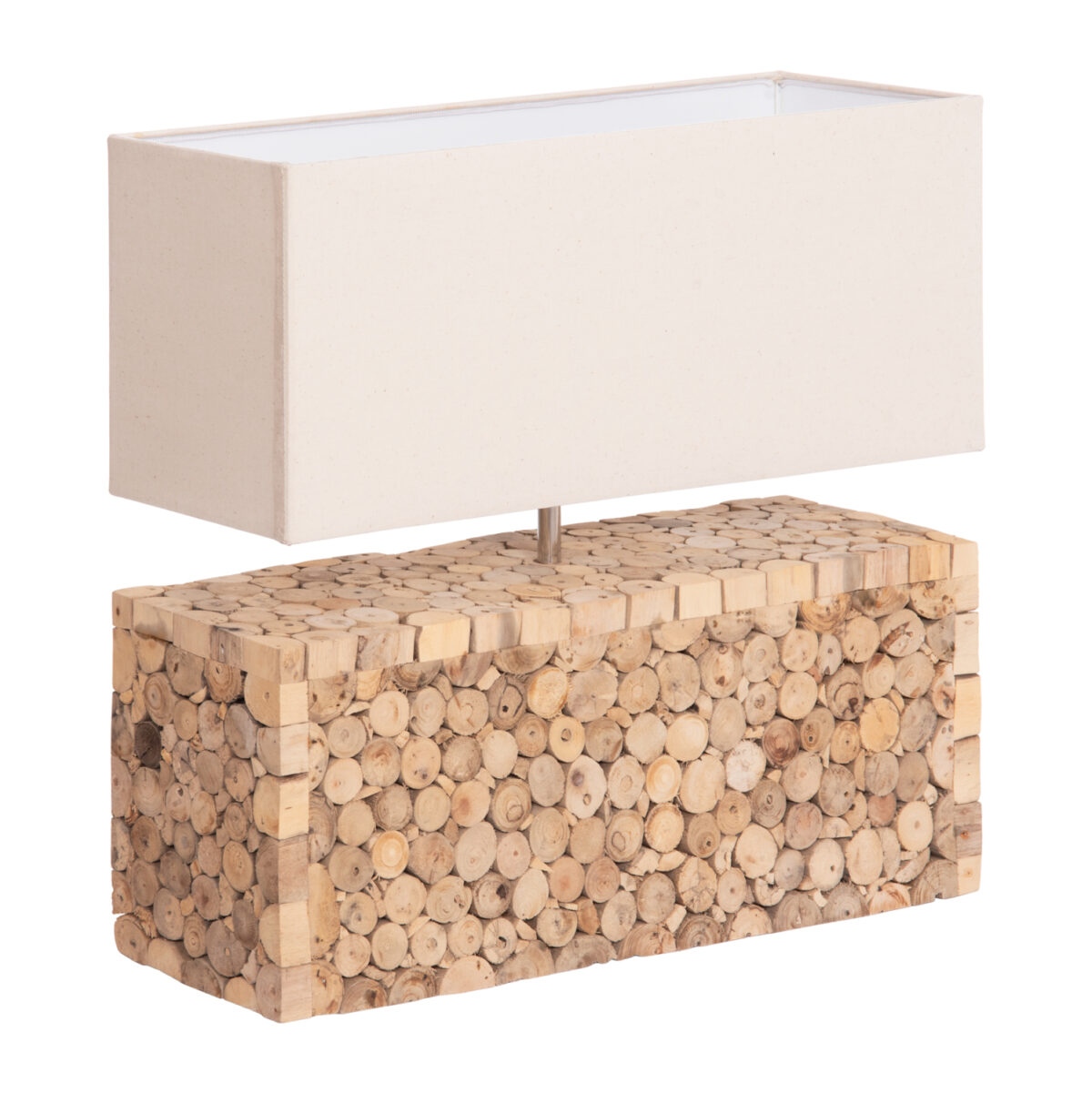 ΕΠΙΤΡΑΠΕΖΙΟ ΦΩΤΙΣΤΙΚΟ TWIGGY LH10.4437 DRIFTWOOD & ΛΕΥΚΟ ΚΑΠΕΛΟ 50.5x16x45.5Υεκ. - Image 1