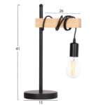 ΕΠΙΤΡΑΠΕΖΙΟ ΦΩΤΙΣΤΙΚΟ VOLKS LH10.4659 ΜΕΤΑΛΛΟ-ΞΥΛΟ 15x26x41Υεκ. - Image 2