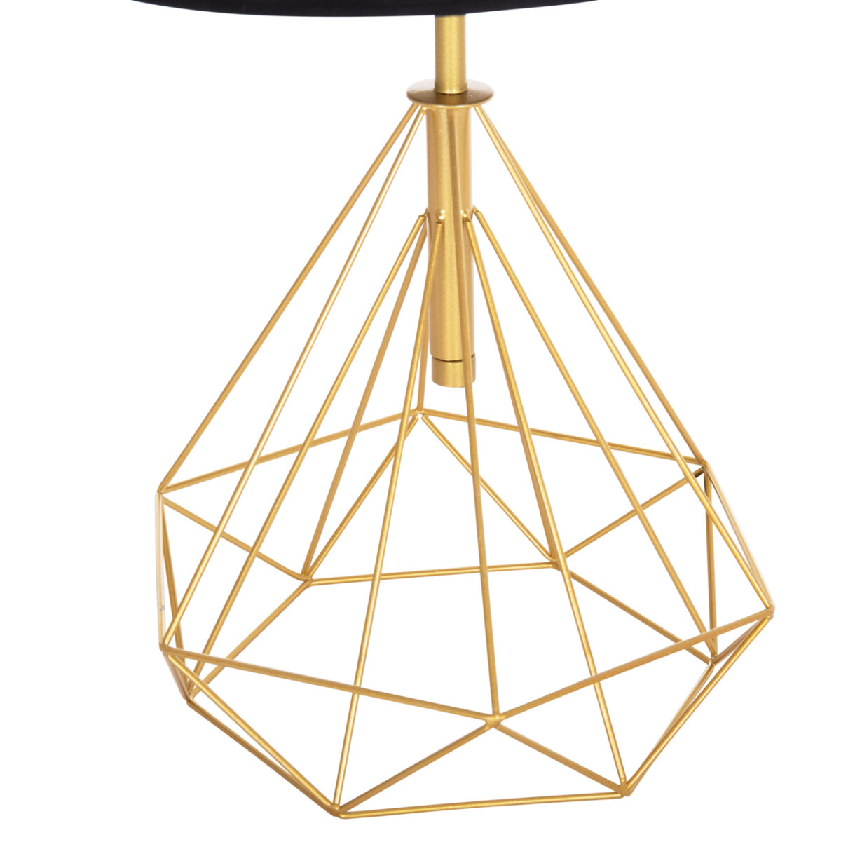 ΕΠΙΤΡΑΠΕΖΙΟ ΦΩΤΙΣΤΙΚΟ GEILO LH10.7416.12 ΧΡΥΣΟ ΜΕΤΑΛΛΙΚΟ--ΜΑΥΡΟ PVC ΚΑΠΕΛΟ Φ25x48,5Υεκ. - Image 3