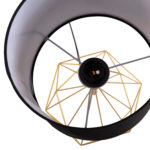 ΕΠΙΤΡΑΠΕΖΙΟ ΦΩΤΙΣΤΙΚΟ GEILO LH10.7416.12 ΧΡΥΣΟ ΜΕΤΑΛΛΙΚΟ--ΜΑΥΡΟ PVC ΚΑΠΕΛΟ Φ25x48,5Υεκ. - Image 4