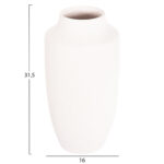 ΕΠΙΤΡΑΠΕΖΙΟ ΚΕΡΑΜΙΚΟ ΔΙΑΚΟΣΜΗΤΙΚΟ ΒΑΖΟ GALAD LH10.4588.01 ΕΚΡΟΥ ΚΡΥΣΤΑΛΛΙΚΟ Φ16x32Υεκ - Image 2