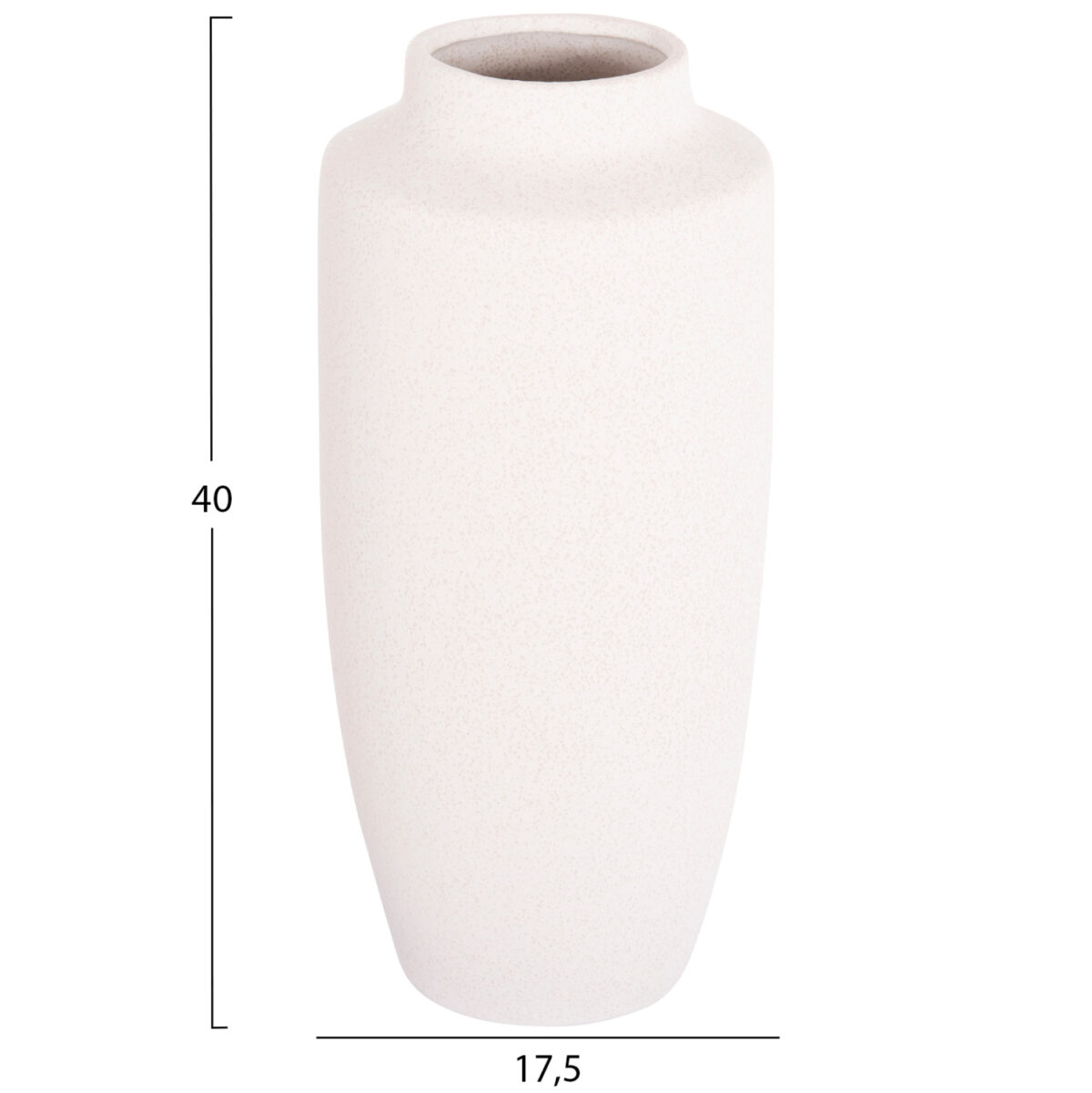 ΕΠΙΤΡΑΠΕΖΙΟ ΚΕΡΑΜΙΚΟ ΔΙΑΚΟΣΜΗΤΙΚΟ ΒΑΖΟ GALAD LH10.4587.01 ΕΚΡΟΥ ΚΡΥΣΤΑΛΛΙΚΟ Φ17,5x40Υεκ - Image 2