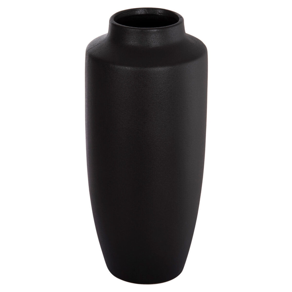 ΕΠΙΤΡΑΠΕΖΙΟ ΚΕΡΑΜΙΚΟ ΔΙΑΚΟΣΜΗΤΙΚΟ ΒΑΖΟ GALAD LH10.4587.02 ΜΑΥΡΟ ΜΑΤ Φ17,5x40Υ εκ. - Image 1