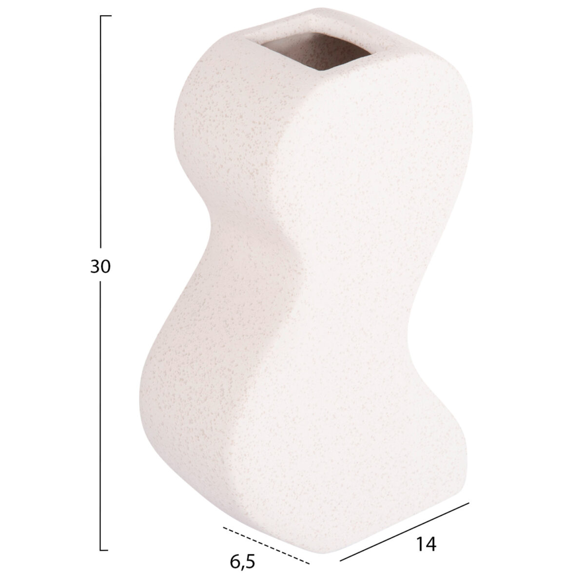 ΕΠΙΤΡΑΠΕΖΙΟ ΚΕΡΑΜΙΚΟ ΔΙΑΚΟΣΜΗΤΙΚΟ ΣΕΙΡΑ SEBOR LH10.4590.01 ΚΡΥΣΤΑΛΛ.ΕΚΡΟΥ 13x6x22Υεκ - Image 2