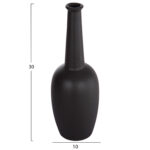 ΕΠΙΤΡΑΠΕΖΙΟ ΚΕΡΑΜΙΚΟ ΔΙΑΚΟΣΜΗΤΙΚΟ ELENDIL LH10.4592.02 ΜΑΥΡΟ ΜΑΤ Φ10x30Υεκ - Image 2
