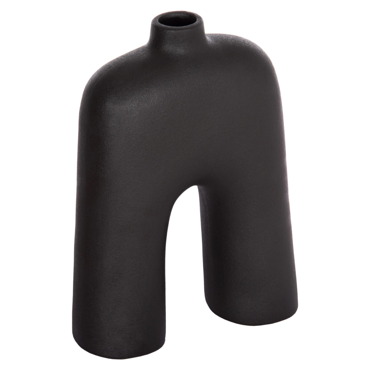 ΕΠΙΤΡΑΠΕΖΙΟ ΚΕΡΑΜΙΚΟ ΔΙΑΚΟΣΜΗΤΙΚΟ ΣΕΙΡΑ ISIL LH10.4599.02 ΜΑΥΡΟ ΜΑΤ 22x8x29Υεκ - Image 1