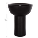ΕΠΙΤΡΑΠΕΖΙΟ ΚΕΡΑΜΙΚΟ ΔΙΑΚΟΣΜΗΤΙΚΟ ELENDIL LH10.4603.02 ΜΑΥΡΟ ΜΑΤ Φ20x26.5Υεκ - Image 2
