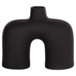 ΕΠΙΤΡΑΠΕΖΙΟ ΚΕΡΑΜΙΚΟ ΔΙΑΚΟΣΜΗΤΙΚΟ ISIL LH10.4600.02 ΜΑΥΡΟ ΜΑΤ 27x9,5x22,5Y εκ. - Image 3