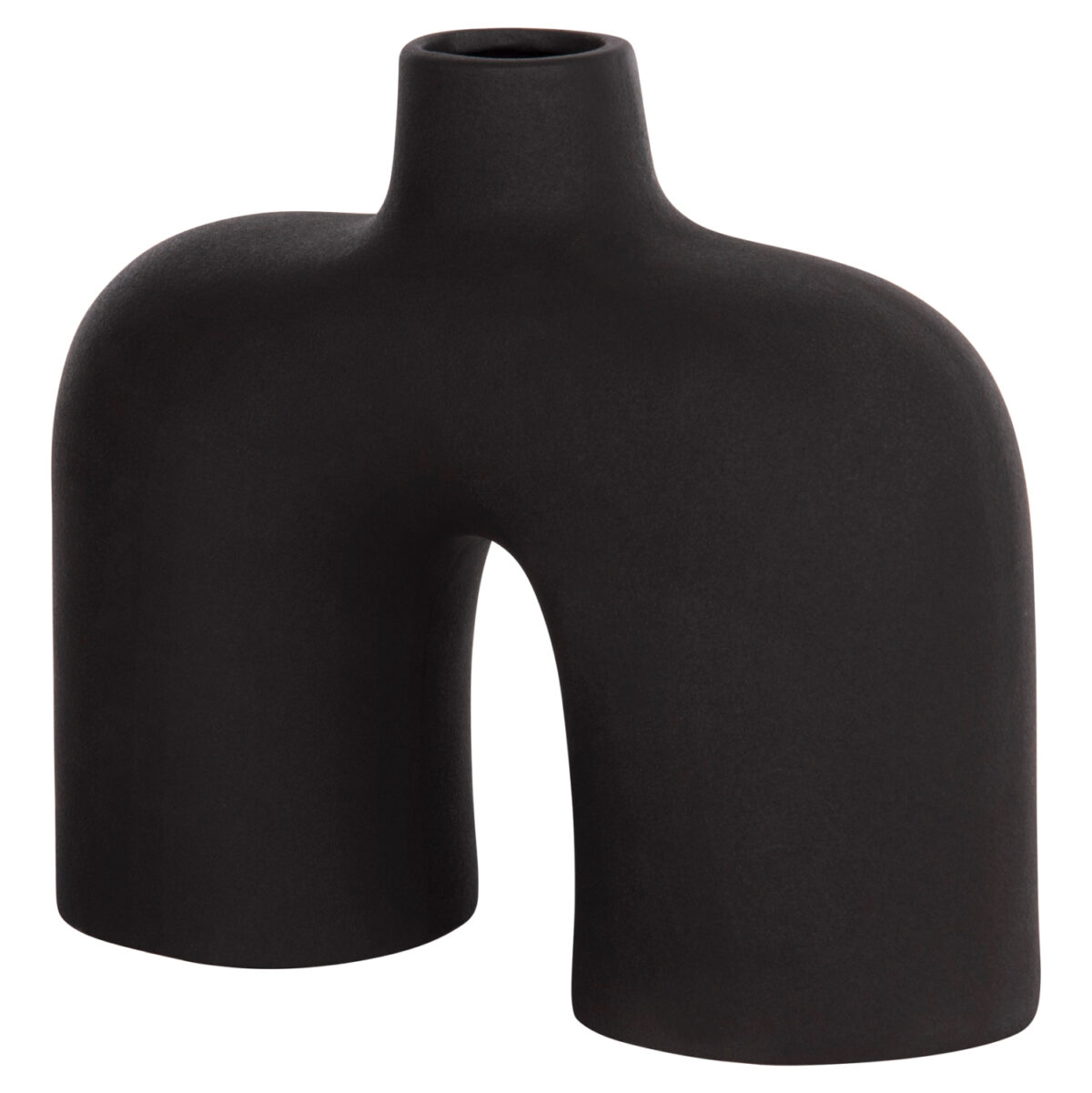 ΕΠΙΤΡΑΠΕΖΙΟ ΚΕΡΑΜΙΚΟ ΔΙΑΚΟΣΜΗΤΙΚΟ ISIL LH10.4600.02 ΜΑΥΡΟ ΜΑΤ 27x9,5x22,5Y εκ. - Image 4