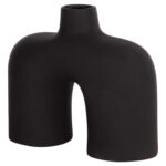 ΕΠΙΤΡΑΠΕΖΙΟ ΚΕΡΑΜΙΚΟ ΔΙΑΚΟΣΜΗΤΙΚΟ ISIL LH10.4600.02 ΜΑΥΡΟ ΜΑΤ 27x9,5x22,5Y εκ. - Image 4