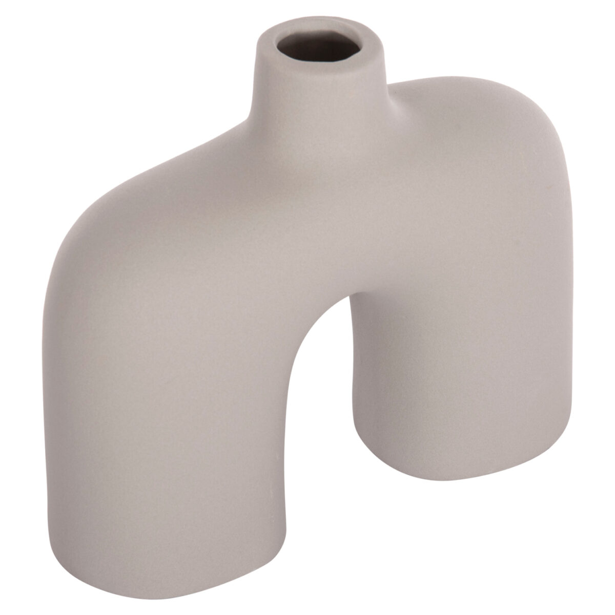 ΕΠΙΤΡΑΠΕΖΙΟ ΚΕΡΑΜΙΚΟ ΔΙΑΚΟΣΜΗΤΙΚΟ ISIL LH10.4600.03 ΓΚΡΙ ΜΑΤ  27x9,5x22,5Υ εκ. - Image 1