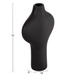 ΕΠΙΤΡΑΠΕΖΙΟ ΚΕΡΑΜΙΚΟ ΔΙΑΚΟΣΜΗΤΙΚΟ ΣΕΙΡΑ ARKEN LH10.4621.02 ΜΑΥΡΟ ΜΑΤ 18,5x8,5x32Υεκ - Image 2