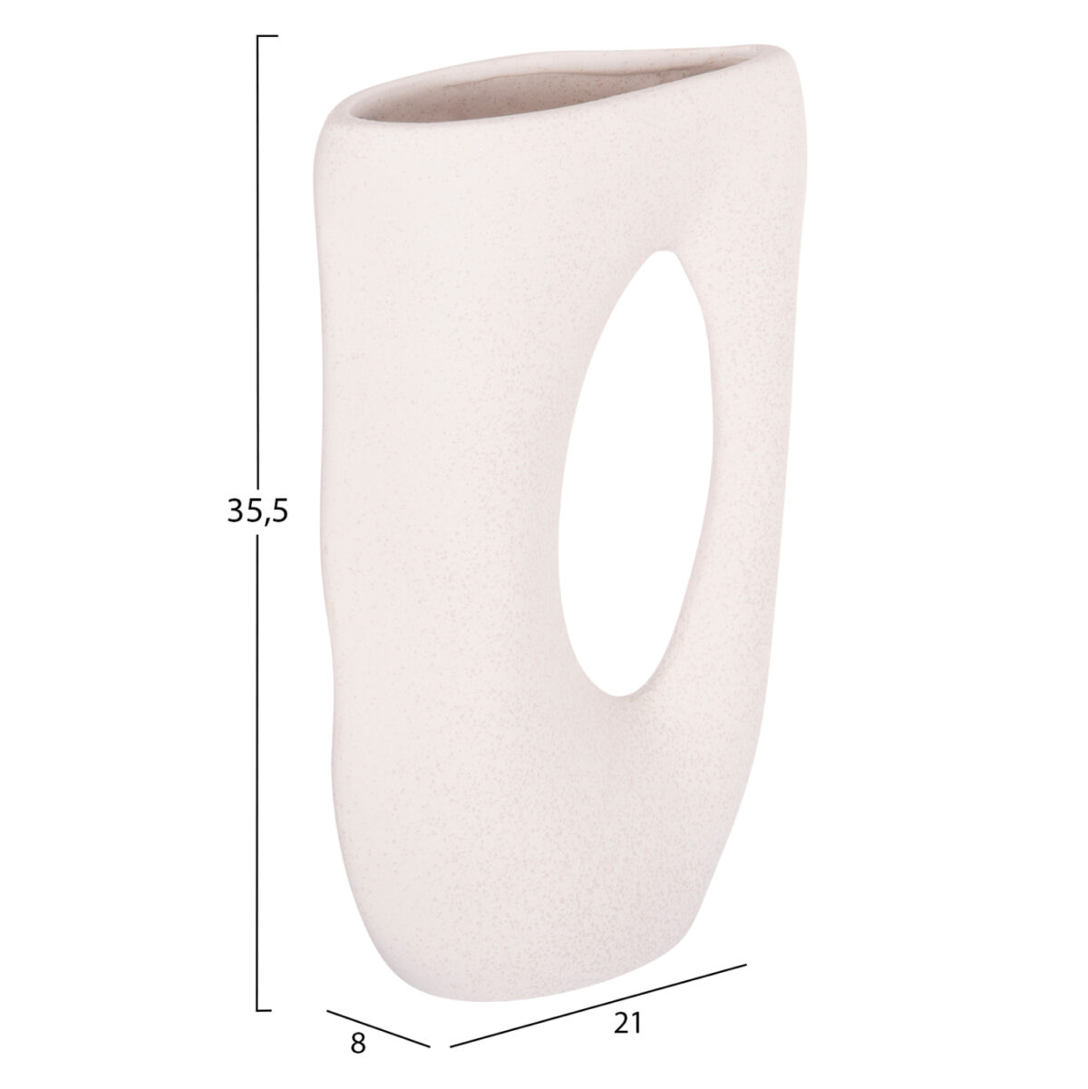 ΕΠΙΤΡΑΠΕΖΙΟ ΚΕΡΑΜΙΚΟ ΔΙΑΚΟΣΜΗΤΙΚΟ SEBOR LH10.4626.01 ΥΠΟΛΕΥΚΟ ΚΡΥΣΤΑΛΛΙΚΟ 21x8x35.5Υεκ - Image 2