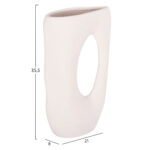 ΕΠΙΤΡΑΠΕΖΙΟ ΚΕΡΑΜΙΚΟ ΔΙΑΚΟΣΜΗΤΙΚΟ SEBOR LH10.4626.01 ΥΠΟΛΕΥΚΟ ΚΡΥΣΤΑΛΛΙΚΟ 21x8x35.5Υεκ - Image 2