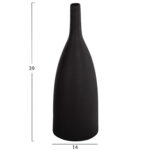 ΕΠΙΤΡΑΠΕΖΙΟ ΚΕΡΑΜΙΚΟ ΔΙΑΚΟΣΜΗΤΙΚΟ GALAD LH10.4634.02 ΜΑΥΡΟ ΜΑΤ Φ14x39Υεκ - Image 2