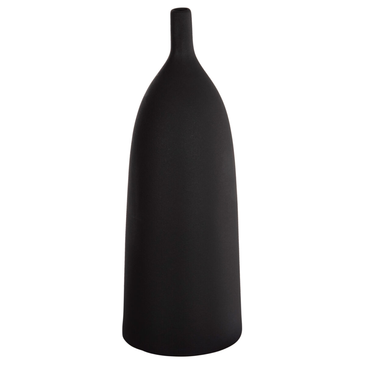 ΕΠΙΤΡΑΠΕΖΙΟ ΚΕΡΑΜΙΚΟ ΔΙΑΚΟΣΜΗΤΙΚΟ GALAD LH10.4633.02 ΜΑΥΡΟ ΜΑΤ Φ18x49Υ εκ. - Image 1