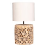 ΕΠΙΤΡΑΠΕΖΙΟ ΚΥΛΙΝΔΡΙΚΟ ΦΩΤΙΣΤΙΚΟ TWIGGY LH10.4427 DRIFTWOOD & ΜΠΕΖ ΚΑΠΕΛΟ Φ24.5x45Υεκ.