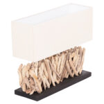 ΕΠΙΤΡΑΠΕΖΙΟ ΟΡΘΟΓΩΝΙΟ ΦΩΤΙΣΤΙΚΟ TWIGGY LH10.4434 DRIFTWOOD & ΛΕΥΚΟ ΚΑΠΕΛΟ 56x16.5x43Υεκ. - Image 5