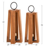 ΦΑΝΑΡΙΑ ΓΙΑ ΚΕΡΙΑ ΜΕ ΧΕΡΟΥΛΙΑ-ΚΡΙΚΟΥΣ LH10.4276 ΞΥΛΟ ΤΕΑΚ ΣΕ ΦΥΣΙΚΟ 24x24x50-61Υ εκ. - Image 2