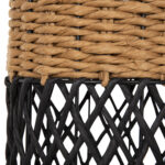 ΦΩΤΙΣΤΙΚΟ ΔΑΠΕΔΟΥ LH10.4342 ΜΕΤΑΛΛΟ-PAPER ROPE ΣΕ ΜΠΕΖ ΑΜΜΟΥ-ΜΑΥΡΟ Φ20X120Υεκ. - Image 5