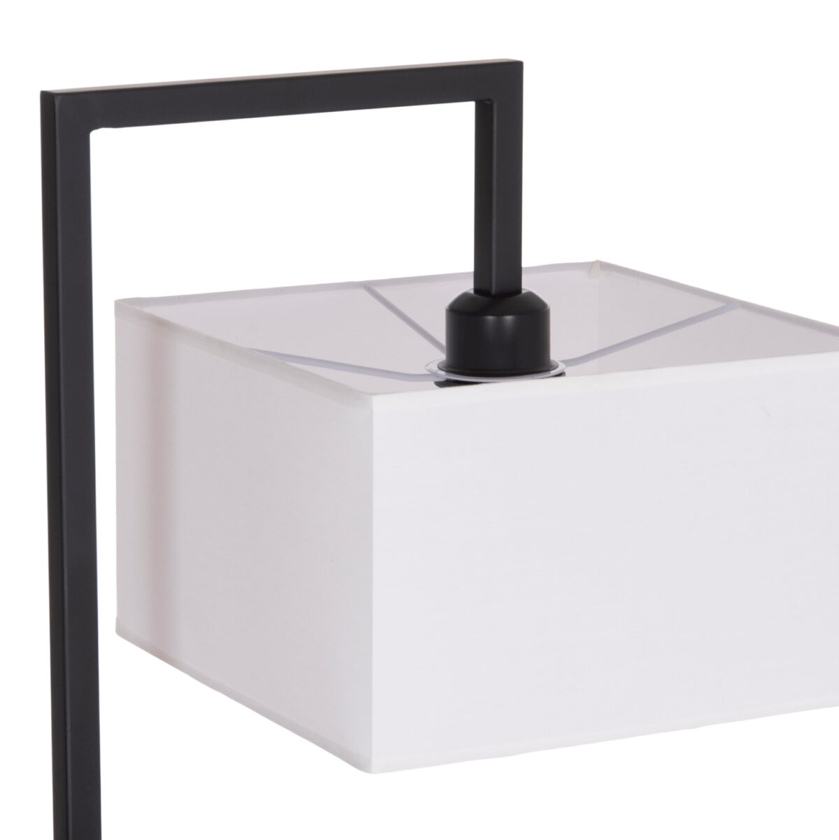 ΦΩΤΙΣΤΙΚΟ ΔΑΠΕΔΟΥ BRANS LH10.7532.11 ΜΕΤΑΛΛΟ ΜΑΥΡΟ--PVC ΛΕΥΚΟ ΚΑΠΕΛΟ 25x33x170Υεκ. - Image 5