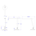 ΦΩΤΙΣΤΙΚΟ ΓΡΑΦΕΙΟΥ LED BLAIN PRO LH10.4445.07 ΓΚΡΙ ΜΕΤΑΛΛΙΚΟ ΧΡΩΜΑ Φ19x49,9Υεκ. - Image 2