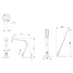 ΦΩΤΙΣΤΙΚΟ ΓΡΑΦΕΙΟΥ LED BLAIN PRO LH10.4451.09 ΧΡΥΣΟ-ΛΕΥΚΟ ΧΡΩΜΑ 34,3x18,3x42,5Υεκ. - Image 2