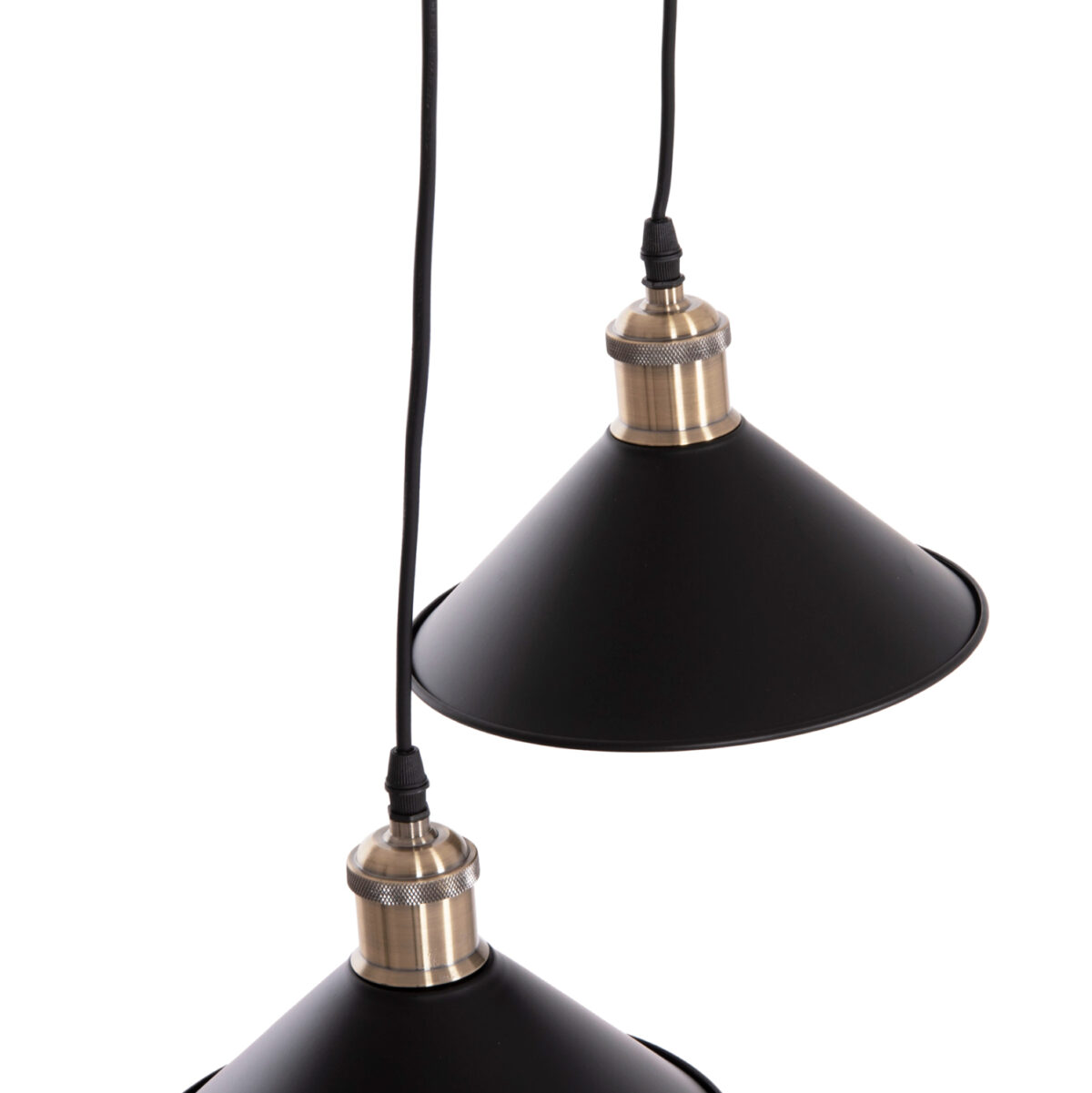 ΦΩΤΙΣΤΙΚΟ ΟΡΟΦΗΣ 2ΦΩΤΟ BELL LH10.7531.11 ΜΑΥΡΟ ΜΕΤΑΛΛΟ-ΧΑΛΚΙΝΟ ΝΤΟΥΙ Φ21,5x135Υεκ. - Image 4