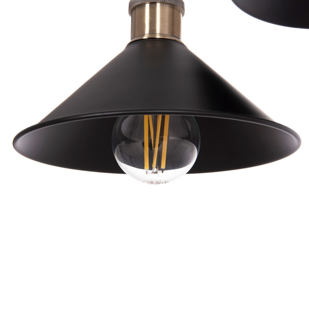 ΦΩΤΙΣΤΙΚΟ ΟΡΟΦΗΣ 2ΦΩΤΟ BELL LH10.7531.11 ΜΑΥΡΟ ΜΕΤΑΛΛΟ-ΧΑΛΚΙΝΟ ΝΤΟΥΙ Φ21,5x135Υεκ. - Image 5