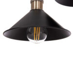 ΦΩΤΙΣΤΙΚΟ ΟΡΟΦΗΣ 2ΦΩΤΟ BELL LH10.7531.11 ΜΑΥΡΟ ΜΕΤΑΛΛΟ-ΧΑΛΚΙΝΟ ΝΤΟΥΙ Φ21,5x135Υεκ. - Image 5