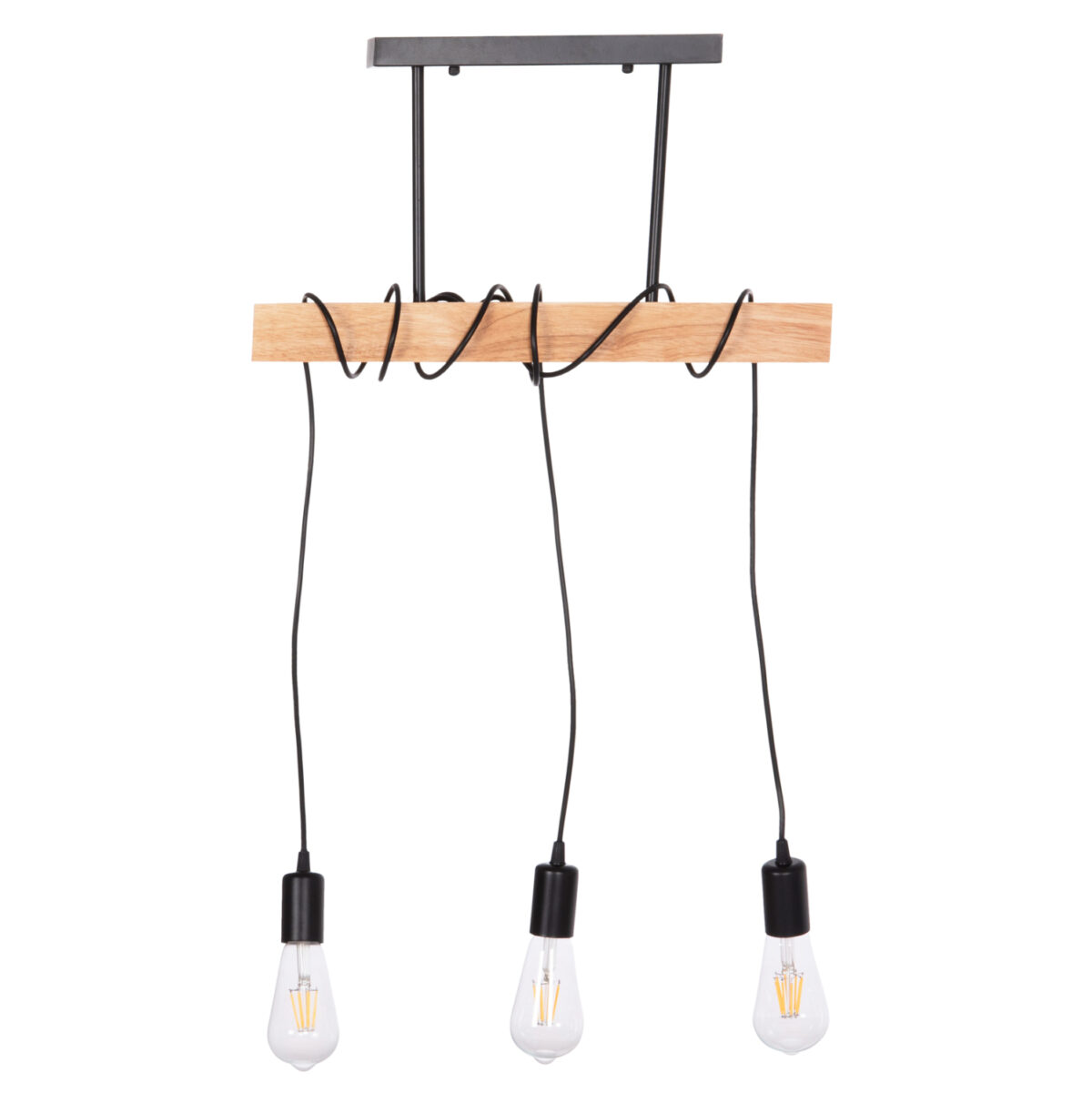 ΦΩΤΙΣΤΙΚΟ ΟΡΟΦΗΣ 3-ΦΩΤΟ VOLKS LH10.4658 ΜΕΤΑΛΛΟ-ΞΥΛΟ 49,5x5x134,5Υεκ. - Image 3