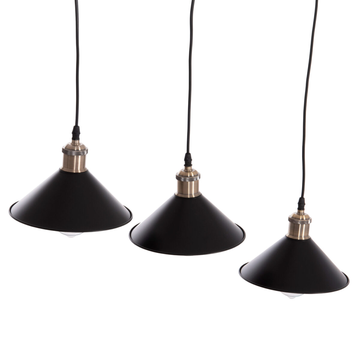 ΦΩΤΙΣΤΙΚΟ ΟΡΟΦΗΣ 3ΦΩΤΟ BELL LH10.7533.11 ΜΑΥΡΟ ΜΕΤΑΛΛΟ-ΧΑΛΚΙΝΟ ΝΤΟΥΙ Φ21,5x128Υεκ. - Image 4