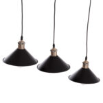 ΦΩΤΙΣΤΙΚΟ ΟΡΟΦΗΣ 3ΦΩΤΟ BELL LH10.7533.11 ΜΑΥΡΟ ΜΕΤΑΛΛΟ-ΧΑΛΚΙΝΟ ΝΤΟΥΙ Φ21,5x128Υεκ. - Image 4