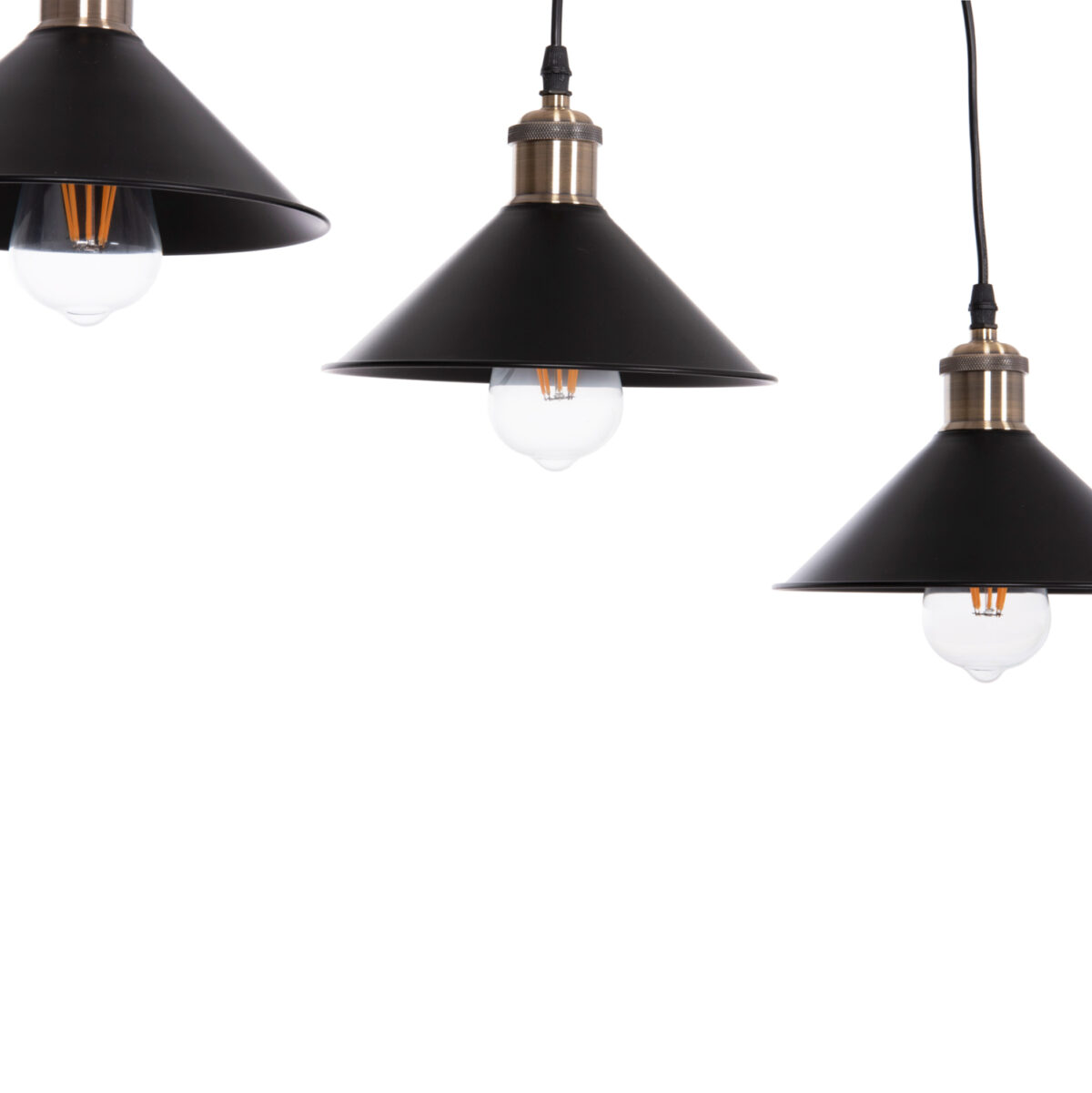 ΦΩΤΙΣΤΙΚΟ ΟΡΟΦΗΣ 3ΦΩΤΟ BELL LH10.7533.11 ΜΑΥΡΟ ΜΕΤΑΛΛΟ-ΧΑΛΚΙΝΟ ΝΤΟΥΙ Φ21,5x128Υεκ. - Image 5